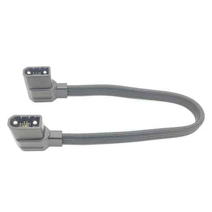 Extra Battery Connection Cable Compatible with Delta 2, 2 Max, 3 Plus, Wave 2, Wave 3, Gray Braided Power Third-Party Accessory£¬Pro 3 Not Compatible