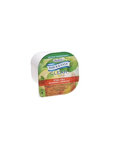 Thick & Easy Thickened Beverage Iced Tea with Lemon Flavor 4 oz. Cup 24 Ct
