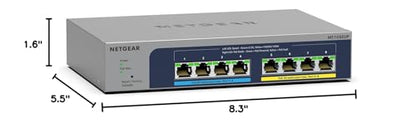 NETGEAR 8 Port PoE Gigabit Ethernet Easy Smart Managed Essentials Switch (GS308EPP) - with 8 x PoE+ @ 123W, Desktop or Wall Mount