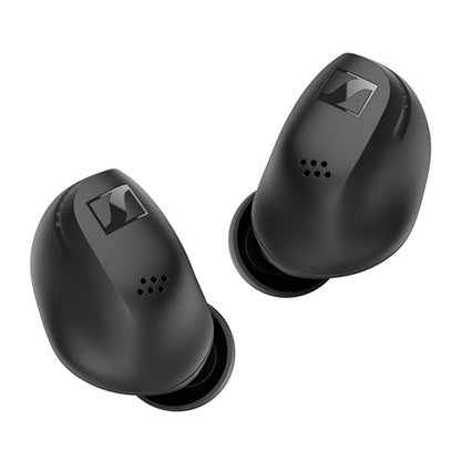 Sennheiser ACCENTUM True Wireless Earbuds - Crystal-Clear Sound with Hybrid ANC, Ergonomic Design, 28-Hour Battery Life, Touch Interface, Black