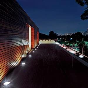 Low Voltage LED Deck Light Kit Stainless Steel Waterproof Recessed Wood Decking Stairs Garden Yard Patio Decor Lamp Outdoor LED Lighting (Cool White, 30pcs)