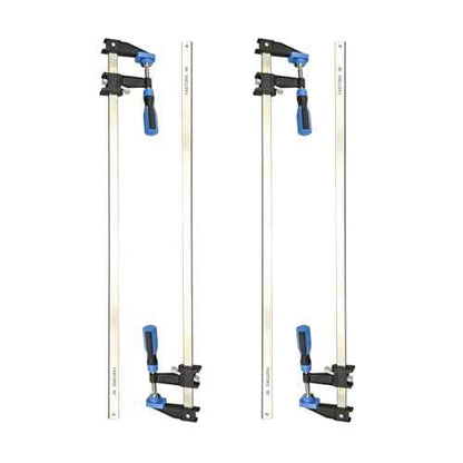 Bar Clamps for Woodworking 36 Inch,4 Pack Wood Clamps Adjustable and Release Quickly,Woodworking Clamps Throat Depth 2.5 Inch,Serrated Steel Rail,Bar Clamps Force 600 Lbs