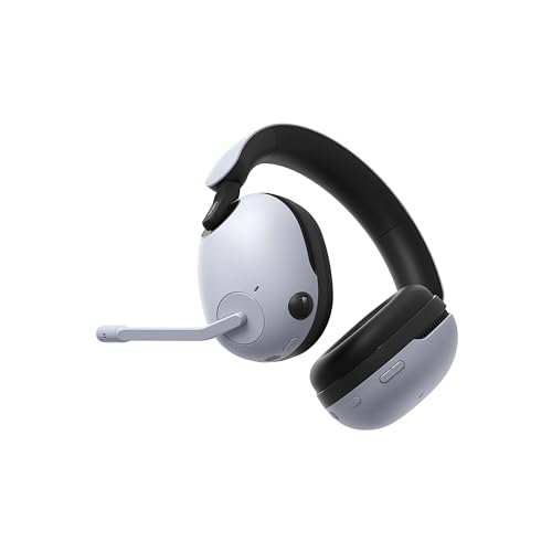 Sony INZONE H9 Gaming Headset, Wireless Noise Canceling Bluetooth Headset With Microphone, 360 Spatial Sound, For PC and PS5 (WH-G900N), White