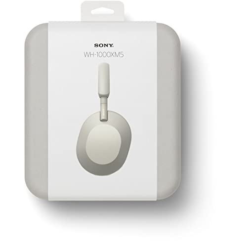 Sony WH-1000XM5 Noise Canceling Wireless Headphones - 30hr Battery Life - Over-Ear Style - Optimized for Alexa and Google Assistant - Built-in mic for Calls - Silver International Version