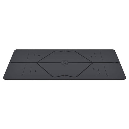 Liforme Original Yoga Mat – Free Yoga Bag Included - Patented Alignment System, Warrior-like Grip, Non-slip, Eco-friendly and Biodegradable, sweat-resistant, 4.2mm thick mat for comfort - Grey
