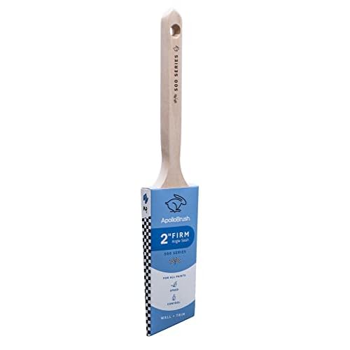 Apollo Brush 500 Series Poly Blend Firm Angle Sash Paint Brush (2 Inch)