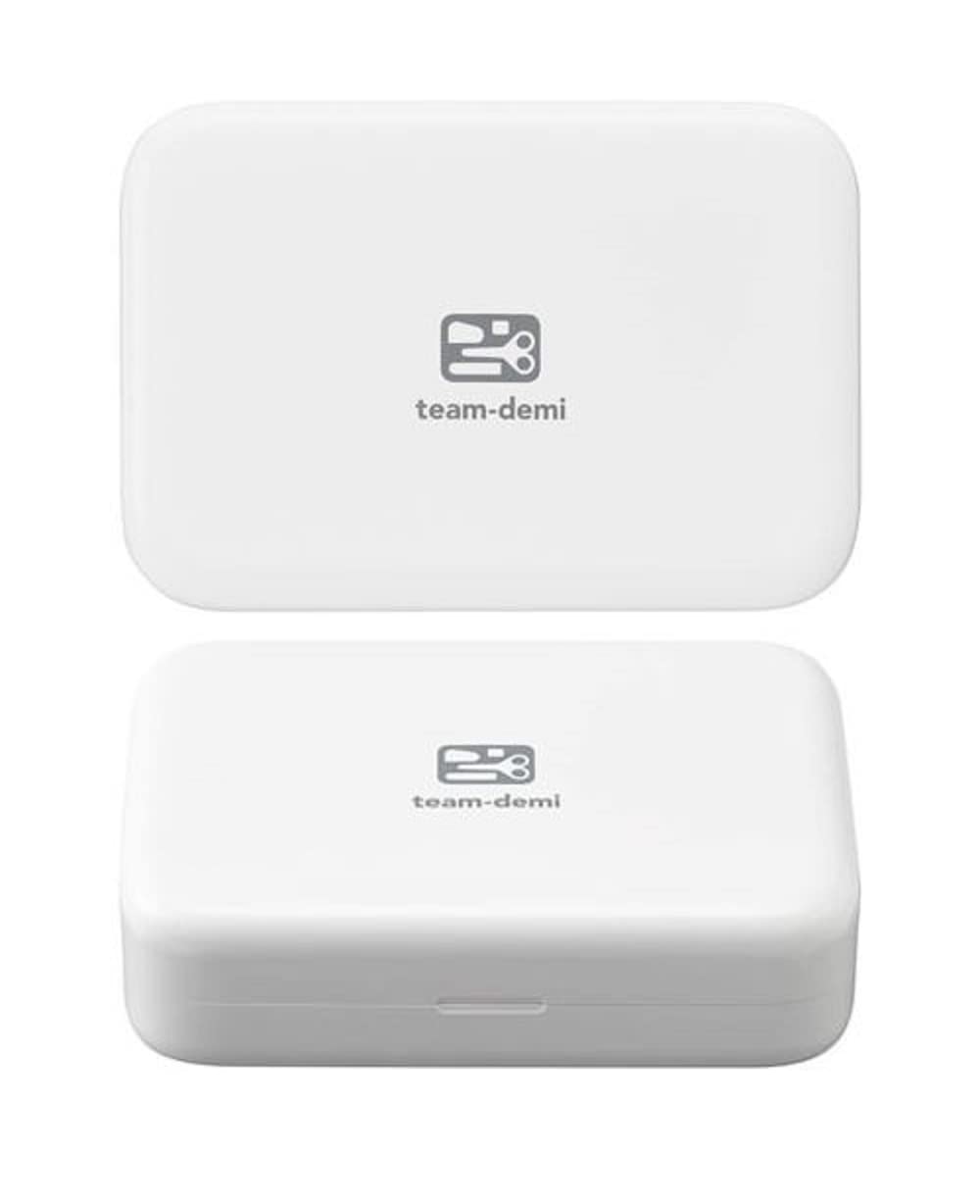 team-demi Plus Stationery Kit White (Scissors, stapler, tape, liquid glue, cutter, ruler, tape measure, pin for SIM card replacement) TD-001 30-210 With Original Stylus Ballpoint Touch Pen