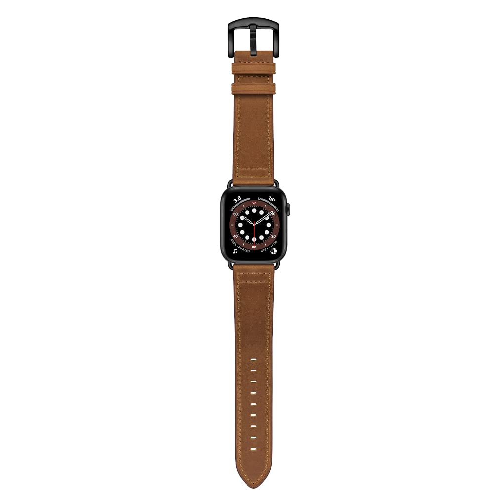 CINORS Extra Large Leather Band Compatible with Apple Watch Series 11 10 46mm Ultra 3 2 1 49mm Vintage Big XL Replacement Strap for iWatch Ultra 9 8 7 45mm Series 6 SE 5 4 3 2 1 42mm 44mm Men, XXL