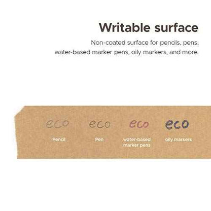 Brown Kraft Paper Tape, 2¡± x 43 Yards, Writable Non-Coated Surface for Masking, Sealing, and Packaging Use, Eco-Friendly and Recyclable, Easy-to-Tear (Non-Printed)