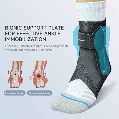 Right Ankle Brace for Women & Men - Ankle Support Sprained Ankle Brace for Achilles,Tendon,Sprain,Injury Recovery,Ankle Support Brace for Running, Basketball, Football (Black,M,Right)