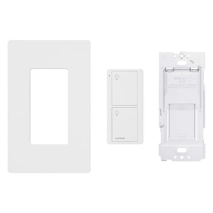 Lutron Pico Remote for Caseta Smart Switch, 2-Button Control , On/Off Control, For Table Top or Wallmount Use, PJ2-2B-GWH-L01, White