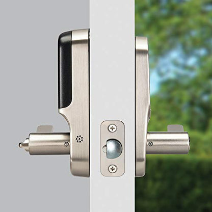 Yale Assure Lever - Keypad Lever Lock (for Doors with no deadbolt) - Keyless Entry with pin Code Unlocking and one-Touch or Auto-Locking - Black Suede