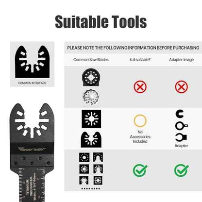 Diamond Oscillating Saw Blades 4PCS, 3'' Universal Multitool Blades for Grit Grout Removal, Quick Release Multi Tool Kit for Tile, Air Brick, Cement, Concrete, Masonry