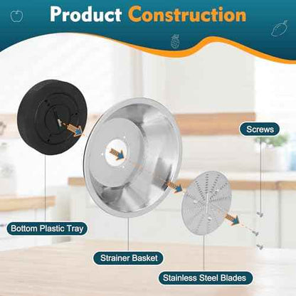 BR-1 Mesh Filter Basket Compatible with Models JE95XL, JE98XL, BJE200XL Juicers, SP0010662 Blender Basket Assembly - Ready to Use Mesh Bowl, Upgraded Titanium-coated Blades and Base