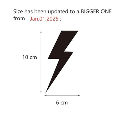 48 PCS Black Lightning Bolt Decals for Wall or Cars, Lightning Bolt Stickers for Wall, Lightning Bolt Wallpaper Decor
