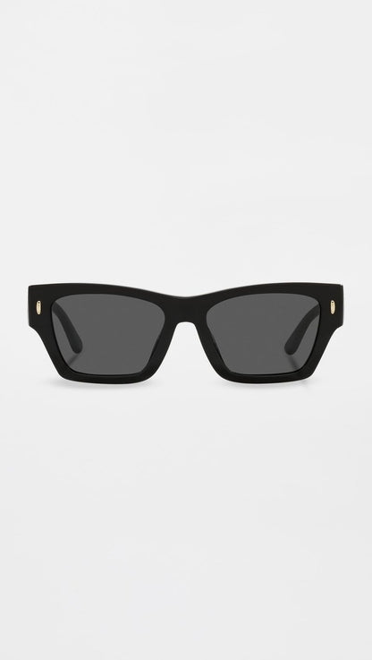 Tory Burch Women's Miller Rectangle Sunglasses, Black, 52mm