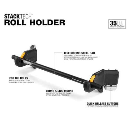 ToughBuilt StackTech Roll Holder, StackTech Accessorie TB-B1-A-32