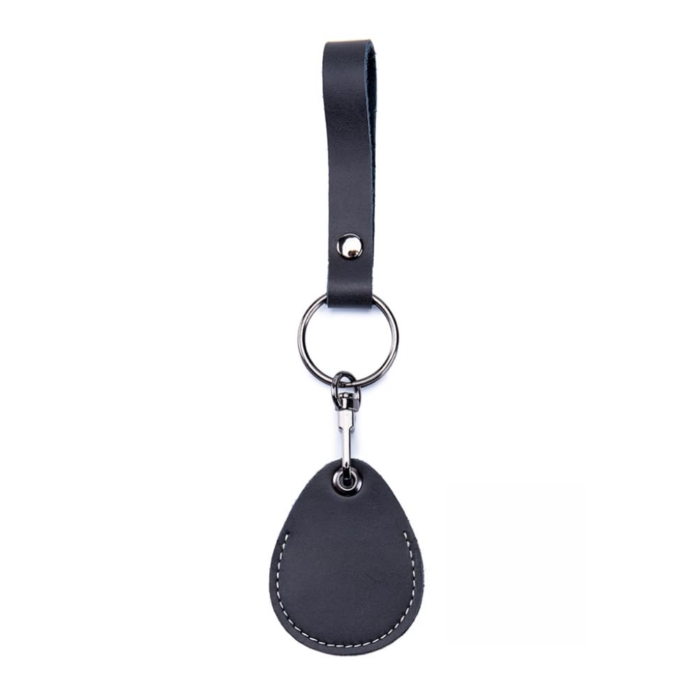 Temvue RFID Key Fob Holder, Access Card Key Chains, NFC Smart Key Tag Protector, Common Key Fob Cover(Black)