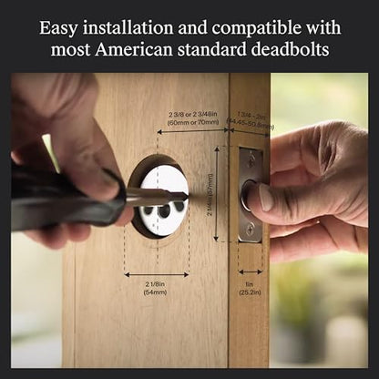 Level Lock+ (Matter) Smart Lock - World's Smallest, Most Advanced Matter-Over-Thread Deadbolt Plus Apple Home Key - Keyless and Remote Access via Apple, Alexa, Google Home, SmartThings (Satin Nickel)