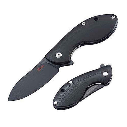 JIN Starry G10 Pocket Knife for Kids, DIY Knife Making Kit, Safe Fidget Toy, Black G10 Blade Handle, EDC Folding Knives, Camping, Boys Scout