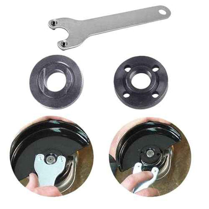Compatible Metal Lock Nut Kit (2-Pack) for Dewalt, Ryobi, Milwaukee, Makita, Black & Decker - Inner & Outer Angle Grinder Flange Nut, Replaces 224399-1, 193465-4, 224568-4