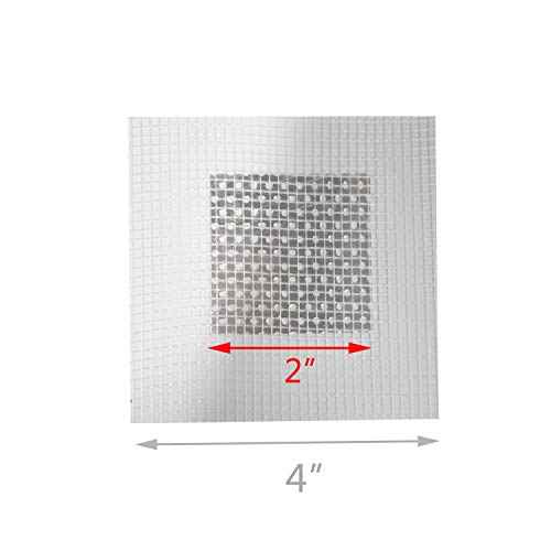 3 Pieces 2 Inch Wall Patch Repair, Drywall Repair Patch Self Adhesive Drywall Patch and Fiberglass Repair Kit, Heavy Duty Dry Wall Hole Repair Patch for Drywall Plasterboard (2 x 2 Inch)