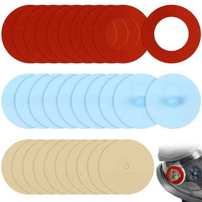 Kingdder 30 Pcs Half and Full Face Respirator Mask Replacement Parts Compatible with 6000 Series Inhalation Port Gasket 6895 and Inhalation Valve 6893 and Valve Replacement 6889, Each 10 Pcs