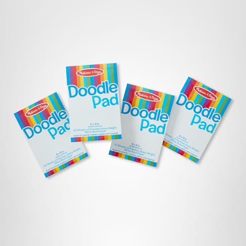 Melissa & Doug Drawing Paper Pad (6 x 9 inches) - 50 Sheets, 4-Pack Kids Drawing Paper, Coloring Pad for Kids