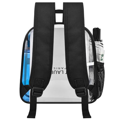 Oraben Clear Backpack for Stadium Events Clear Bag Small Stadium Backpack Waterproof 12x6x12 for Women Men Adult Concert Sports