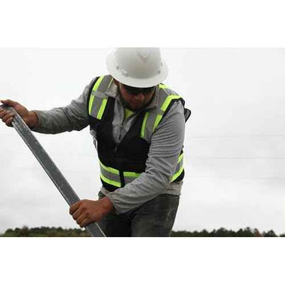 Pyramex Ridgeline Full Brim Hard Hat 4 Point Ratchet Matte White Graphite Pattern