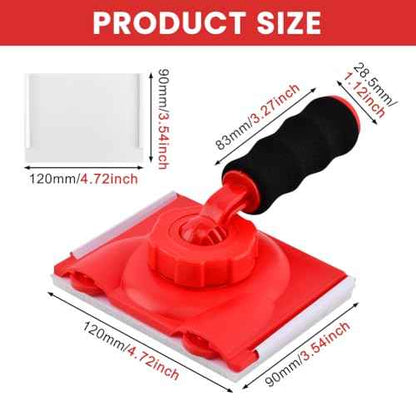 Paint Edger Trimmer with 2 Replacement Pads, Edge Painting Tool for Walls, Ceilings, Corners & Trims Applicator, Edge Trimmer Tool