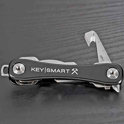 KeySmart MultiTool - 5-in-1 Multi-Purpose Keychain Tool with Box Opener, Ruler, Pry Bar, Phillips and Flat Head Screwdriver - EDC Gear Mini Multitool, and Keychain Accessories