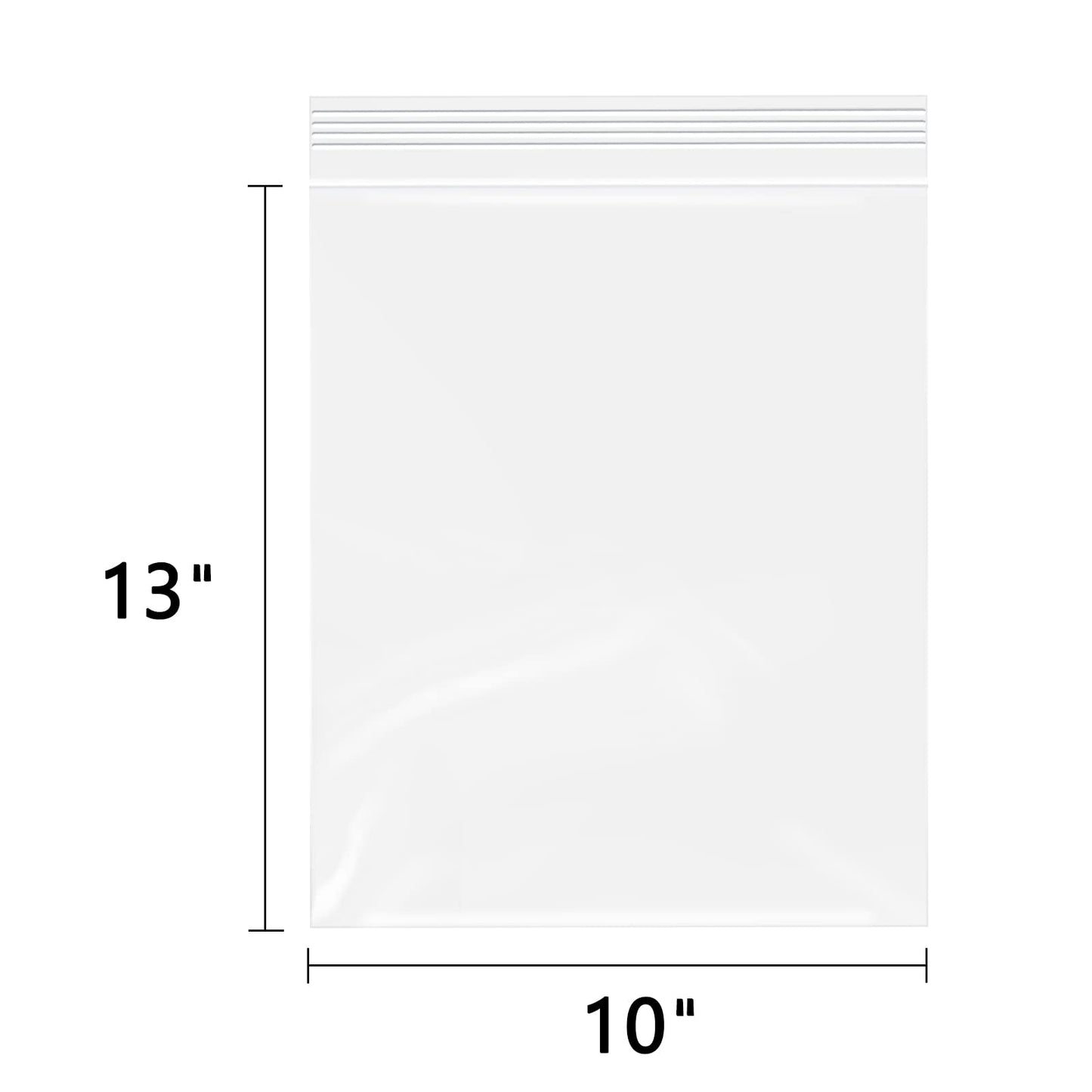 WEPOLY - 10" x 13"(100 Count) Zip Plastic Poly Bags - 2 Mil Clear Reclosable Zipper Bags for Prints, Photos, Documents, Clothing, T-Shirt, Storage