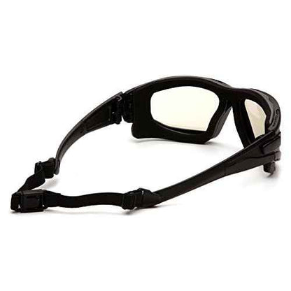 PYRAMEX I-Force Sporty Dual Pane Anti-Fog Goggle, Black Frame/Clear Anti-Fog Lens