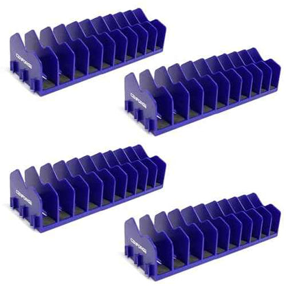 Cenfoge Plier Organizer, Plier Rack, Plier Holder and Cutter Organizer with Non-Slip Rubber Base, PlierOrganizer for Tool Box Drawer, 40 Slots, Tool Storage, Plier Rack (4 PC-Blue)
