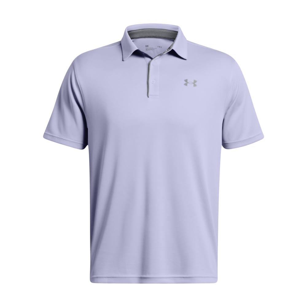 Under Armour Men's Tech Golf Polo, (539) Celeste / / Pitch Gray, Large