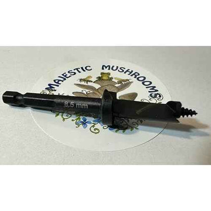 Mushroom Drill Bit - Works with All Standard Sized Plug Spawn - Quick Attachment for Drills - Speeds up The Log Making Process - Quickly Makes a 1" deep Hole Perfect for Plug Spawn