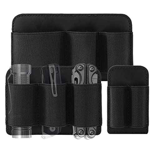 VIPERADE PL6 Tactical Modular EDC Organizer, Elastic Insert Pouch Panel with Hook Backed Accessories Holder, Attachment for Backpack, Tactical Vest, Bag