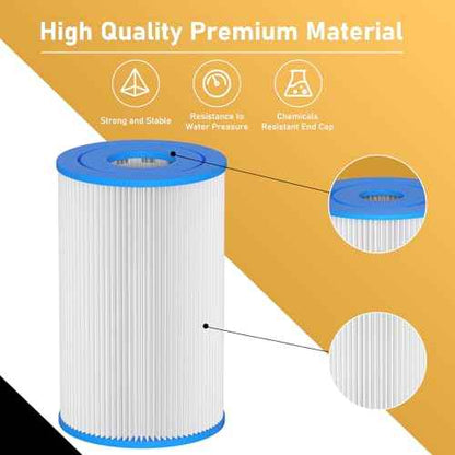 Cold Plunge Filter 20 Micron 5" x 2.5" Water Filter Replacement Cartridge Compatible with Any Cold Plunge System Ice Pod Ice Bath Filter (12-Pack)