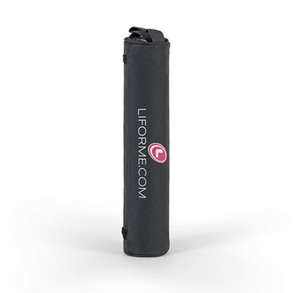 Liforme Yoga Pad - Patented Alignment System, Warrior-like Grip, Non-slip, Eco-friendly, 4.2mm Thick Pad for Knee, Elbow and Hand Support - Free Yoga Bag Included (Gray)