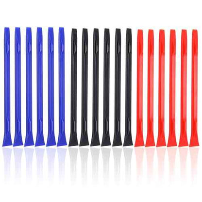 18 PCS Plastic Scrapers, Non-scratch Carbon Fiber Plastic Scraper Tool Multi-purpose Cleaning Scraper Tool Pen-Shaped Label Remover Scrapers Tools for Cleaning Small Narrow Spaces Glass Stickers Paint