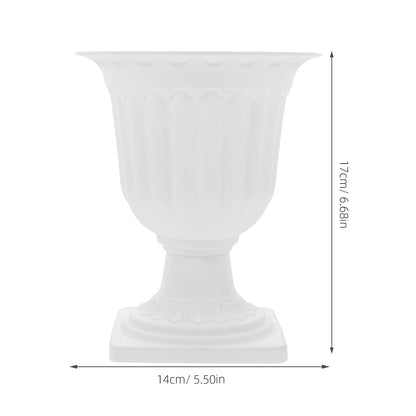 Abaodam Small Detachable Roman Style Planter 16.53X5.51X6.69In Decorative Garden Flower Pot for Succulents Porch Patio Indoor Outdoor Use