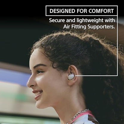Sony LinkBuds Fit Truly Wireless Noise Canceling Earbud Headphones, Small & Light with Newly Developed Air Fitting Supporters, Black