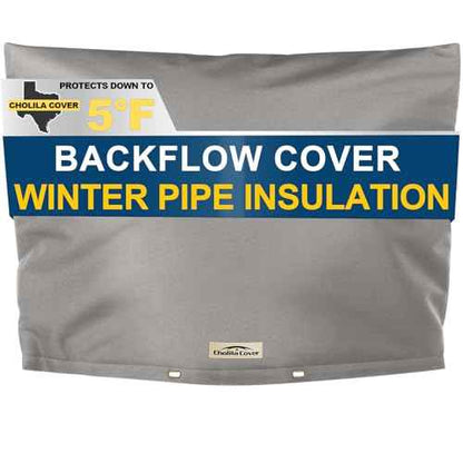 Backflow Preventer Cover Insulated (5¢ªF) - 36" W x 24" H Backflow Cover for Winter Pipe Freeze Protection - Sprinkler Covers for Outside, Double Wall Insulation Cover Grey