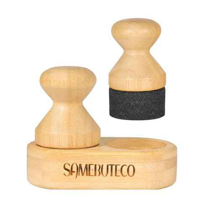 Cutting Board Oil Wax Applicator for Food Grade Mineral Oil Board Natural Bamboo Applicator 2 Packs & 1 x Bamboo Holder Set for Wooden Cutting Boards£¬Spatula£¬Spoons and Kitchen Utensils