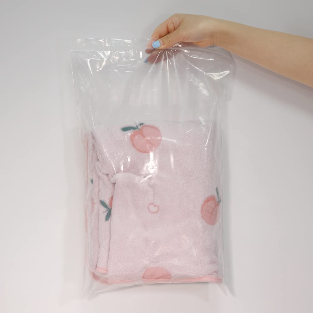 iMailer - 200 Pcs- 14" x 20" Large Clear Reclosable 2 Mil Zip Bags- 2 Gallon Zip Bags for Clothing, T-Shirts, Pants