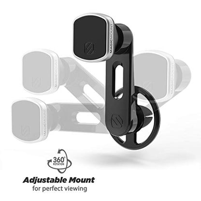 Scosche MMWSM-2PKXCES0 MagicMount Select Magnetic Car Phone Holder Mount for iPhone and Android - 2 Pack - Secure Magnetic Cell Phone Mount for Car Window or Dash - Universal 360° Adjustable Head