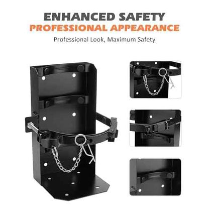SPARKWHIZ Fire Extinguisher Mount for 10lb dry/5lb CO2 Extinguisher, Fire Extinguisher Mounting Bracket for Vehicle, Boat, Home, Garage
