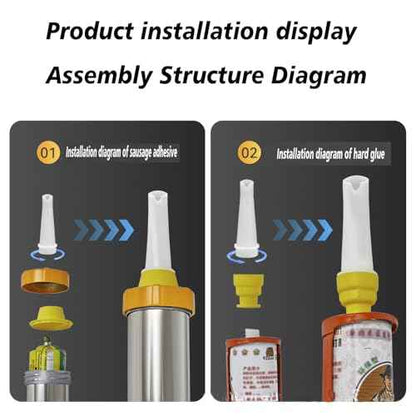 Non-stick, no-clean adhesive nozzle£¬Sausage Caulking Tips 7-23mm Cone Trowel Nozzles Nozzle For Sausage And Bulk Guns Sausage