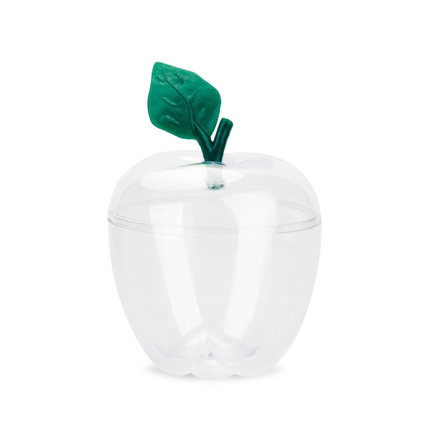 HANZE Large Clear Apple Container, Apple Shaped Candy Toy Filling Containers Jar, Back To School Teacher Appreciation Gift, Wedding Party Ornaments Christmas Decorations Supplies Favors